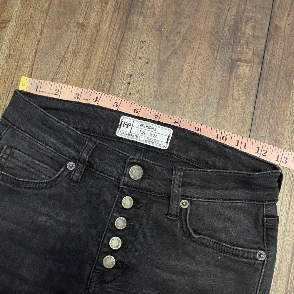 Free People Exposed Button Fly Skinny Jeans - Picture 6 of 12